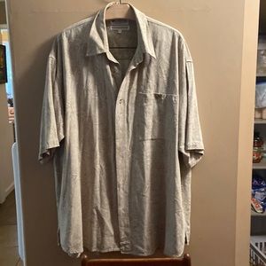 Columbia 100% silk short sleeve XL shirt